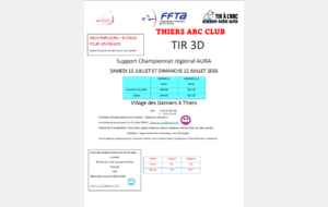Affiche du concours de tir 3d hors championnat